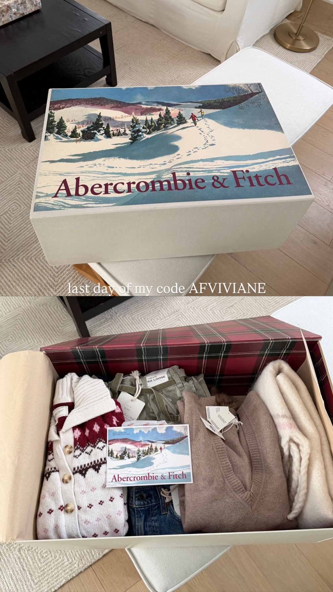 [12/15/25] code AFVIVIANE 

Use code AFVIVIANE to get an additional 15% off almost everything in stores and online at checkout from 12/12/2025-12/15/2025 in US/CA. Exclusions apply. See details online.

#LTKHoliday #LTKSaleAlert #LTKGiftGuide