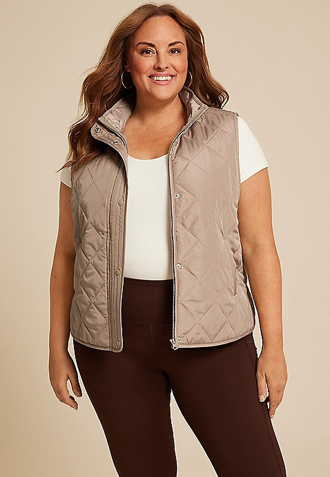 Plus Size Featherweight Quilted Vest | Maurices