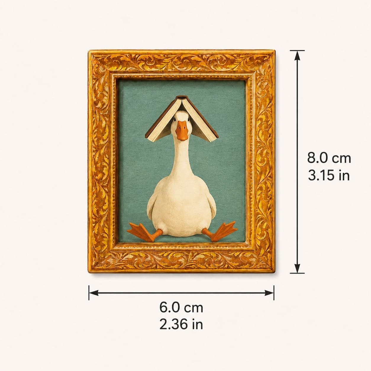 Funny Goose Fridge Magnet, Book On Head Goose Refrigerator Magnet, Novelty Cute Kitchen Decor Mag... | Amazon (US)