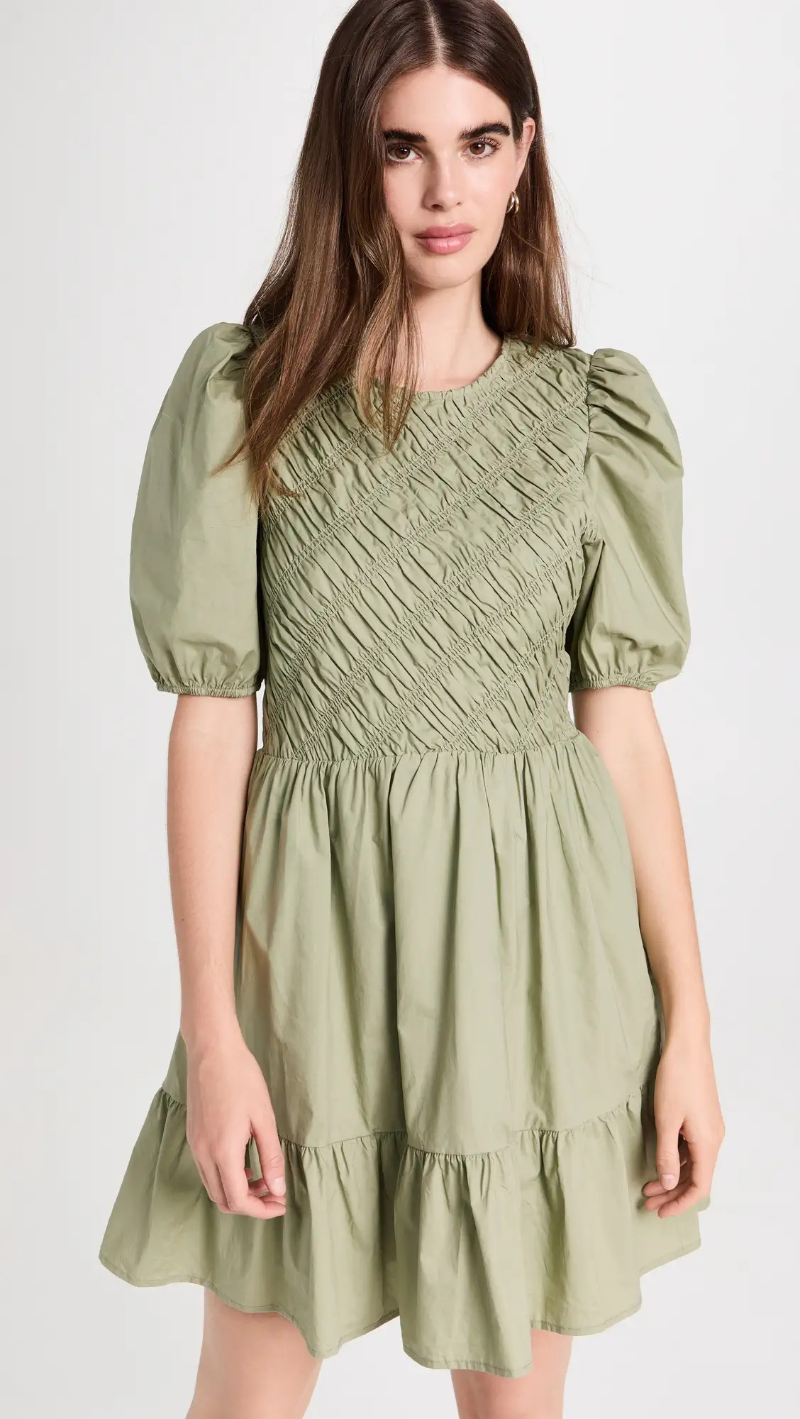 English Factory Asymmetrical Smocked Mini Dress | Shopbop | Shopbop