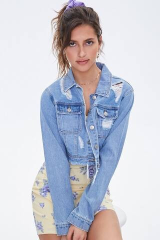 Distressed Denim Jacket | Forever 21 (US)