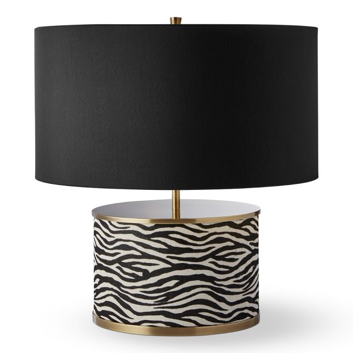 Zebra Hide Table Lamp | Williams-Sonoma