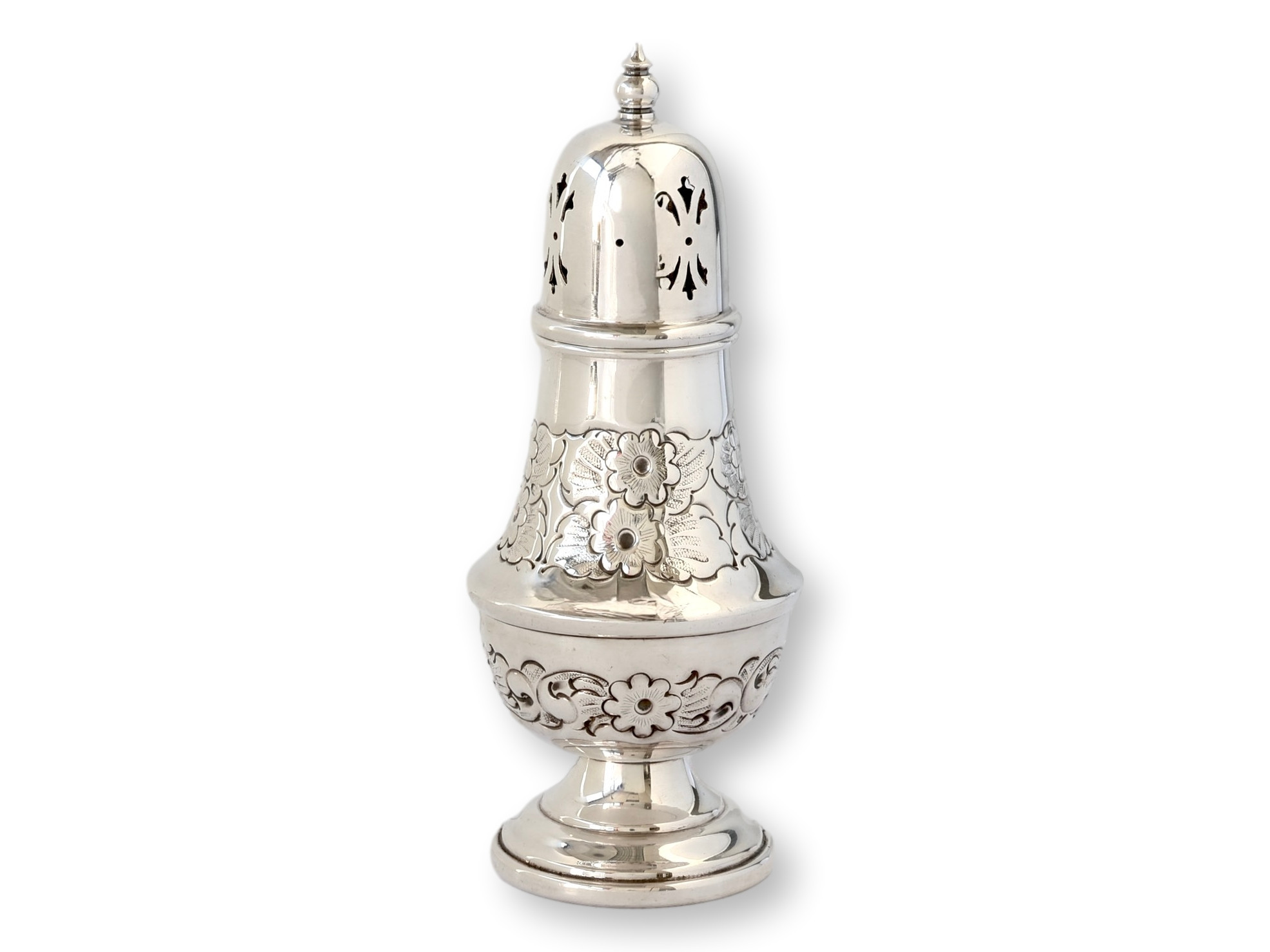 English Silver-Plate Sugar Duster - Rose Victoria | One Kings Lane