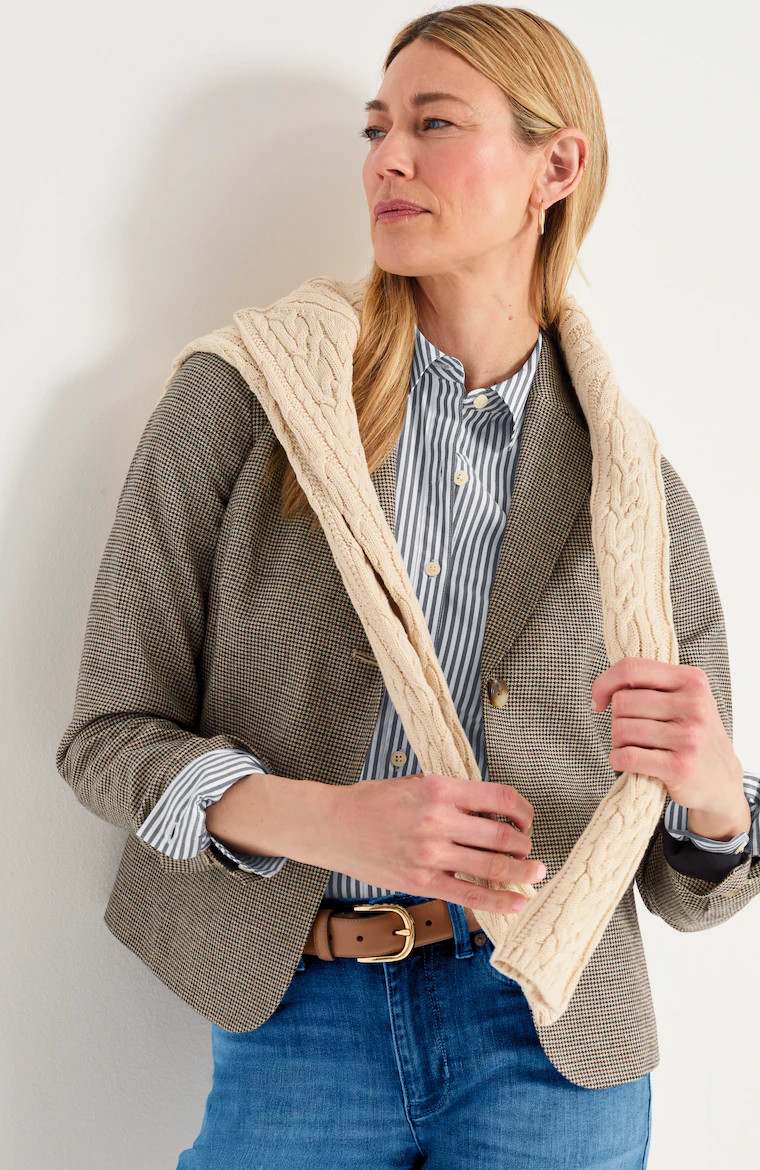 Houndstooth Blazer | J. Jill