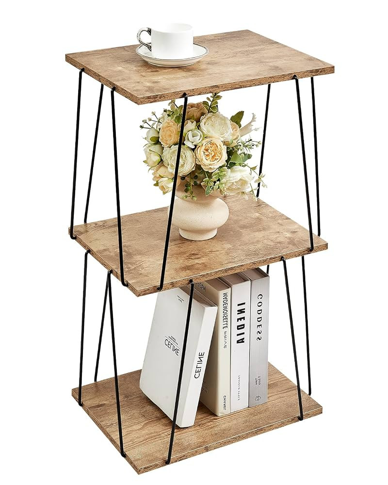 Tall Side Table, Small End Table, 29 inch High Entryway Table, Bedside Table for Living Room, Bed... | Amazon (US)
