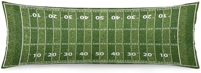 Football Field Body Pillow Cover Sports American Sports Green Lawn,Sport Theme Long Pillowcase wi... | Amazon (US)