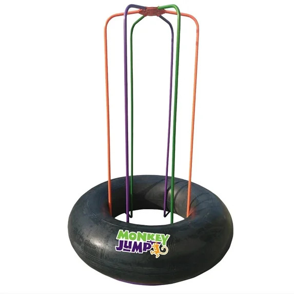M & M Sales Monkey Jump Indoor/Outdoor Rubber Tube Bouncer with Multicolor Poles - Walmart.com | Walmart (US)