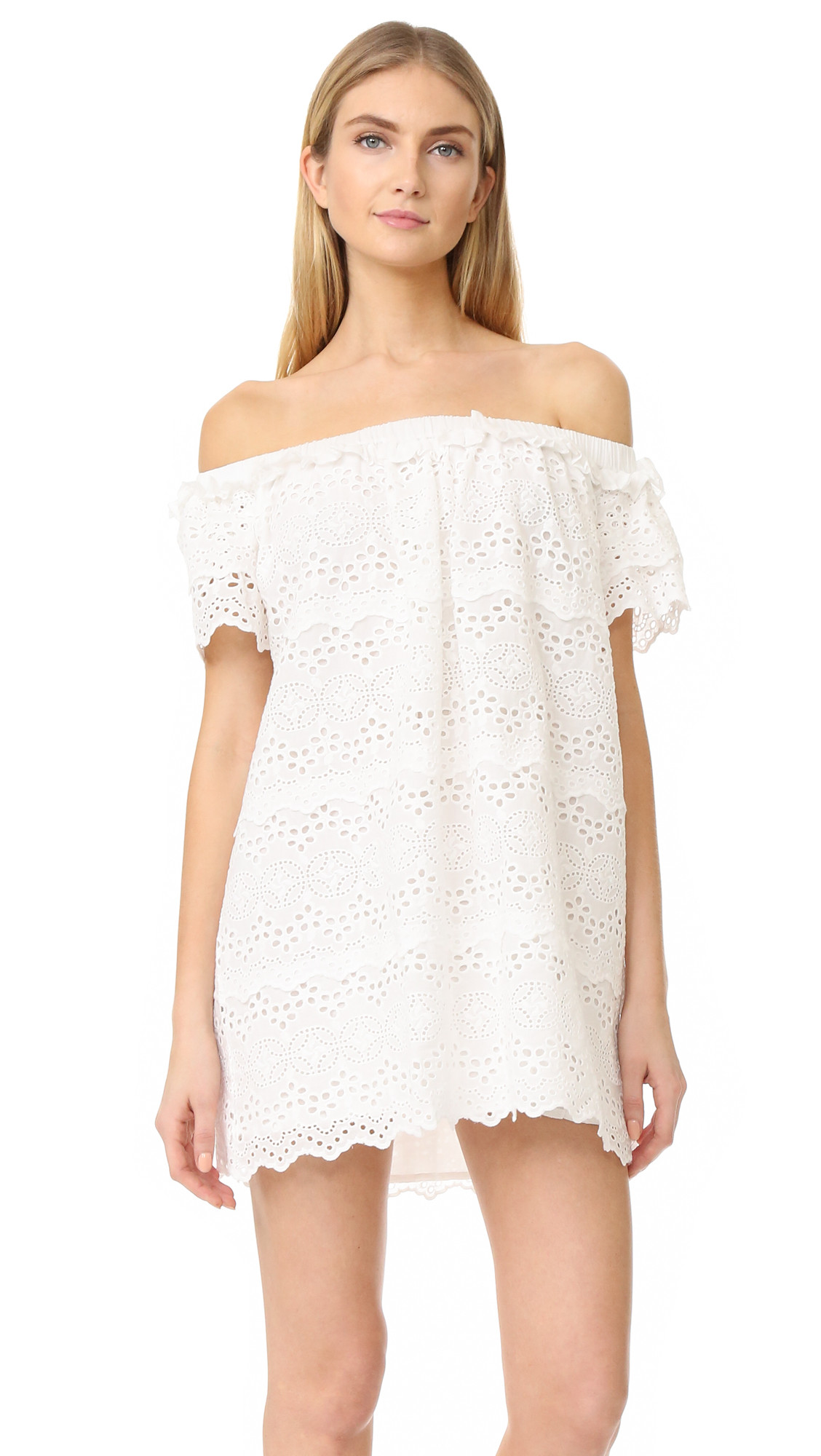 Eyelet Off Shoulder Dress | Shopbop