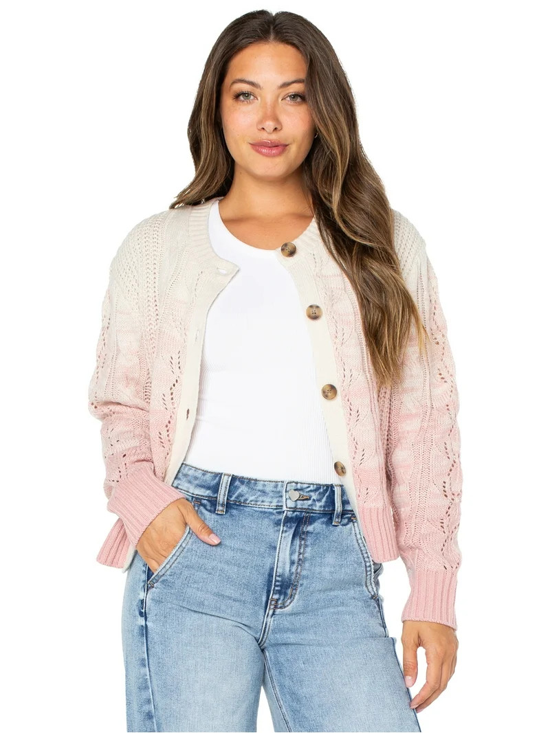 Celebrity Pink Juniors Crew Cardigan | Walmart (US)
