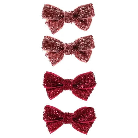 Way to Celebrate Valentine's Day 4 Piece Multicolor Bows | Walmart (US)