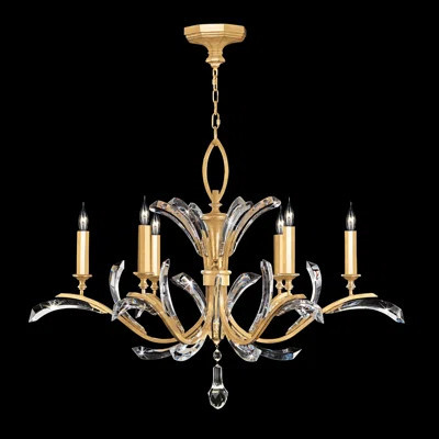 Beveled Arcs 42" Round Chandelier | Perigold