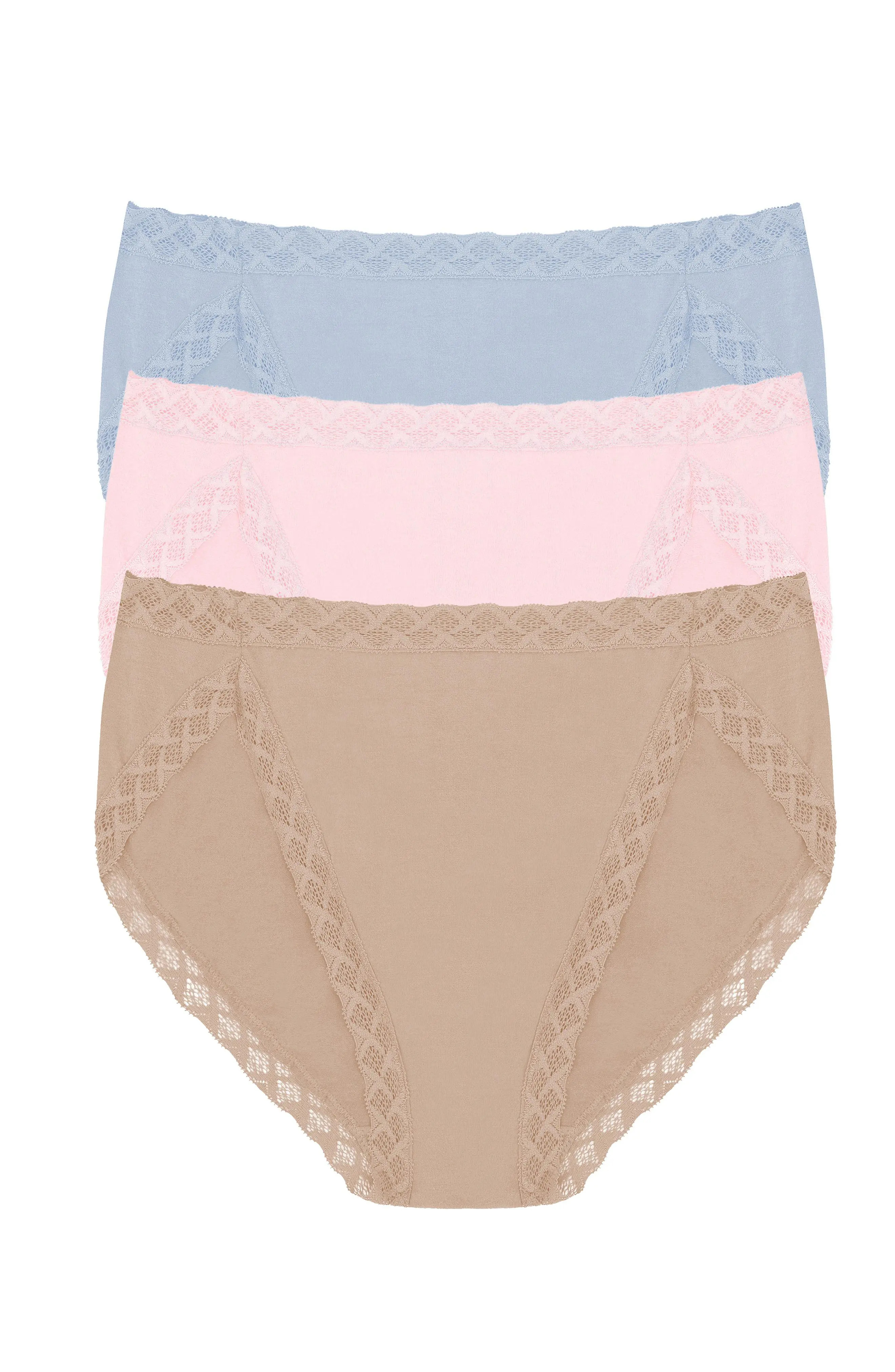 Bliss Cotton French Cut Brief 3-Pack (Women) | Nordstrom | Nordstrom