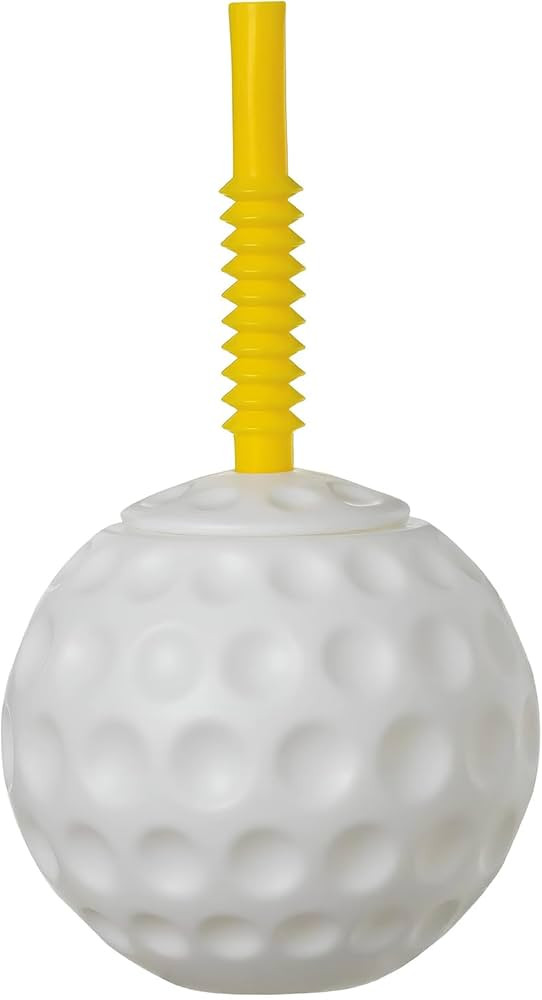 Round White Golf Ball 10 oz Sippy Cup (6.5" x 5") Pack of 1 - Perfect Novelty Drinkware for Golf ... | Amazon (US)