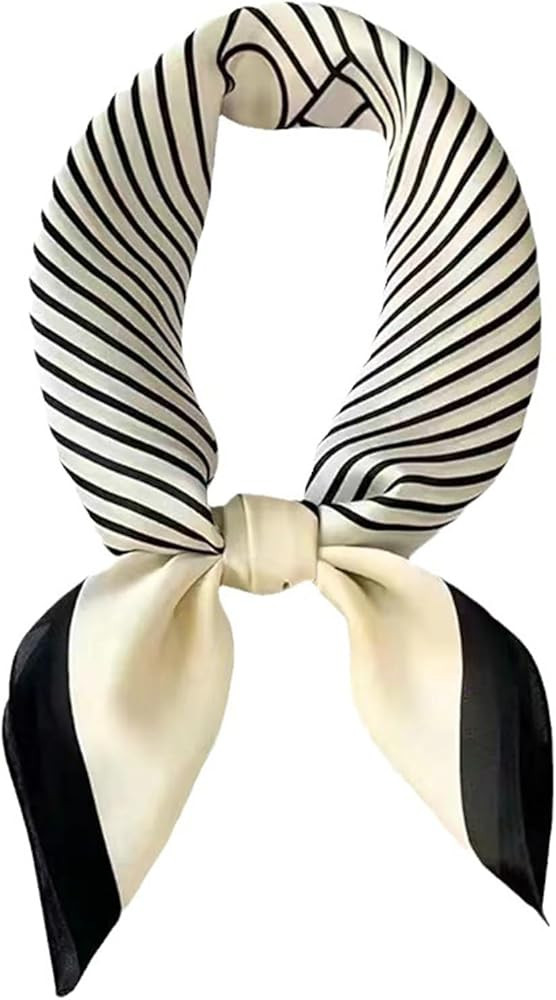 27.5 Inch Silk Feeling Scarf for Women Square Satin Head Scarf Hair Wrap Bandana | Amazon (US)