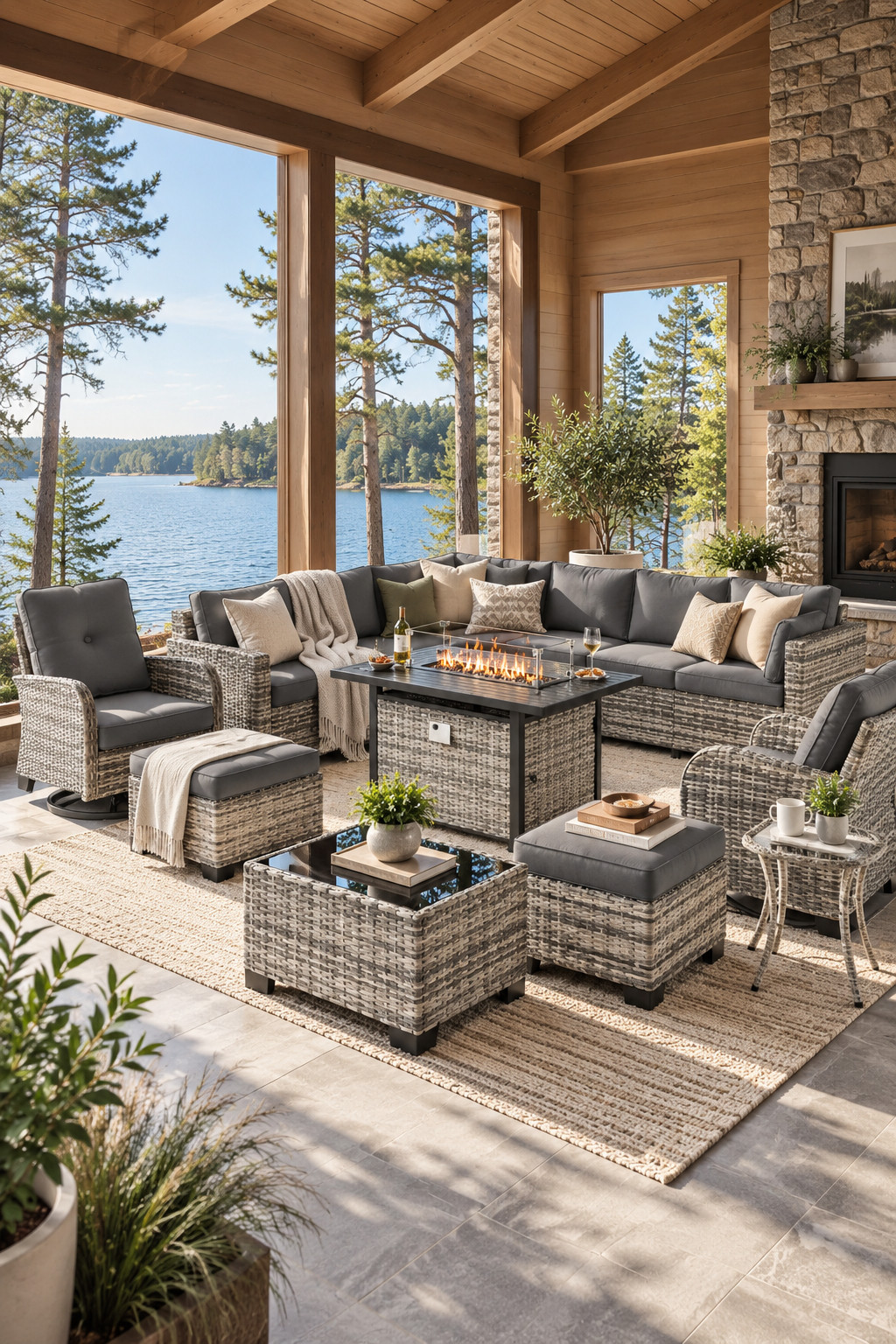These fire pit conversation sets are exactly what I want for cooler nights outside 🔥 Wayfair has a bunch included in the Big Furniture Sale right now, with deals up to 50% off. I’m loving the comfy cushions, big sectionals, and cozy setup for fall entertaining. #WayfairSale #OutdoorFurniture #FirePitTable #OutdoorConversationSet #PatioFurniture #FallEntertaining #CozyPatio #BackyardDecor #OutdoorSectional #PatioInspo #FallMustHaves #FurnitureDeals #OutdoorLiving #WayfairFinds #UpTo50Off 

 #LTKSeasonal #LTKHome #LTKSaleAlert