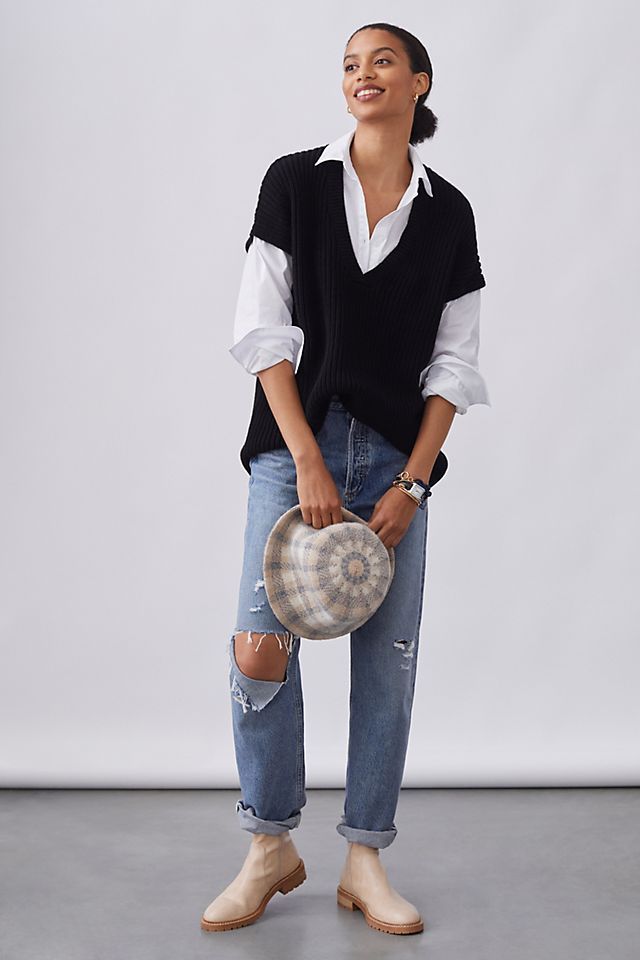 Layered V-Neck Vest | Anthropologie (US)