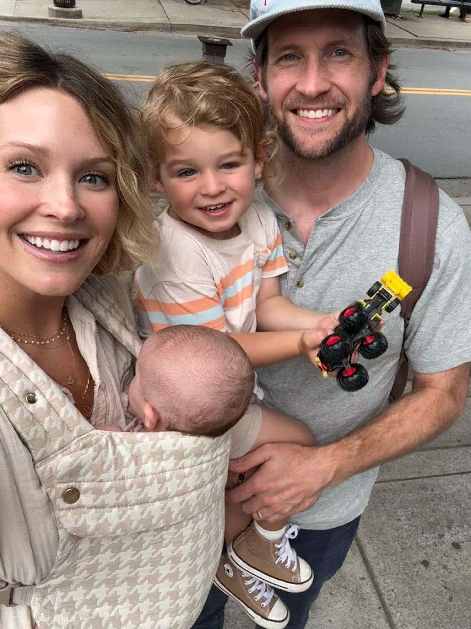 Made it out to dinner with all four of us (& our monster trucks)! This baby carrier was a game changer 🙌🏻

#LTKSeasonal #LTKKids #LTKFamily