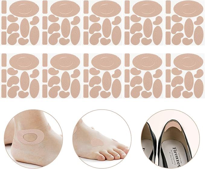 Moleskin Tape Flannel Adhesive Pads Stickers Blister Prevention Pads Anti-wear Heel Pads for Feet... | Amazon (US)