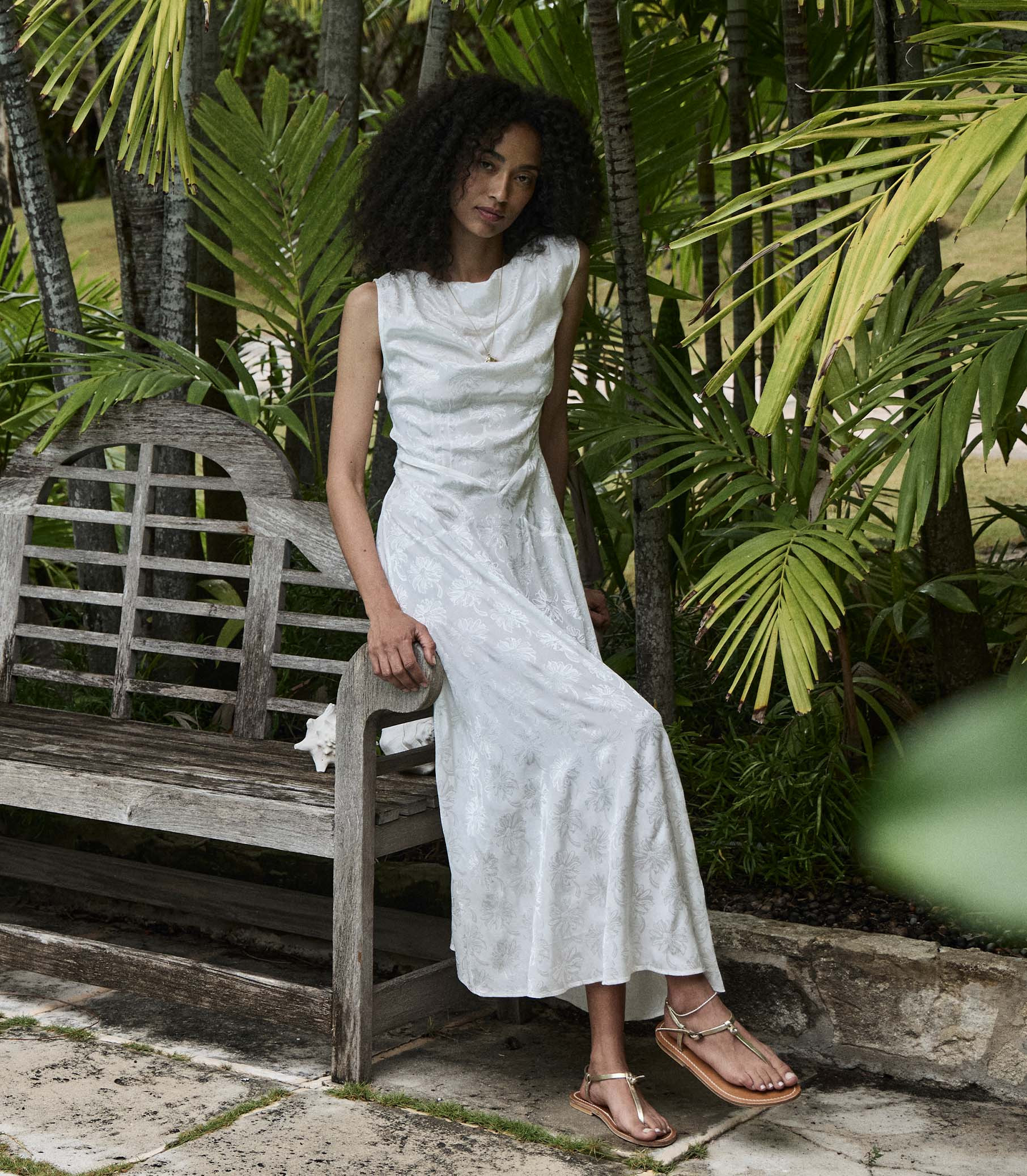 Louisa Dress - Salt Marguerite Jolie | DÔEN | DOEN