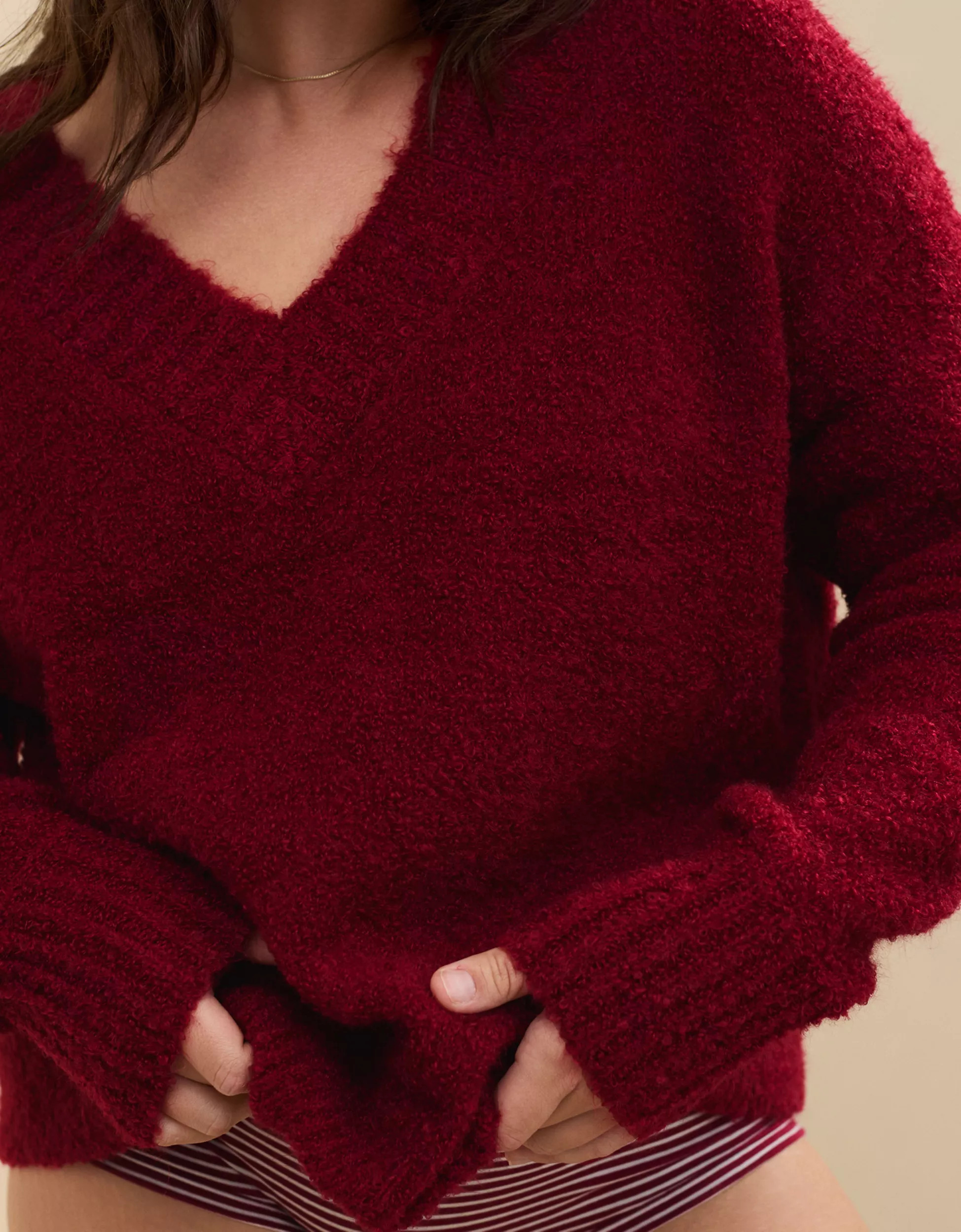 Aerie Teddy Boucle Sweater | Aerie