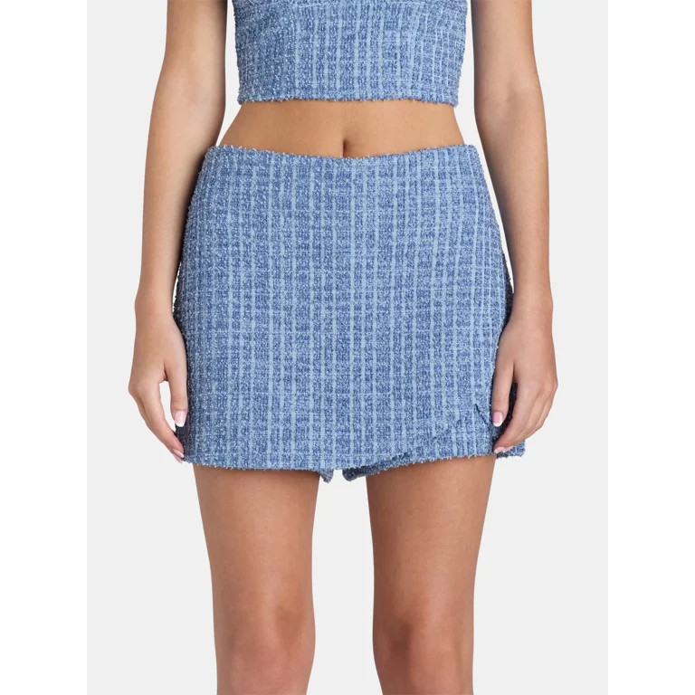 Madden NYC Juniors Boucle Skort - Walmart.com | Walmart (US)