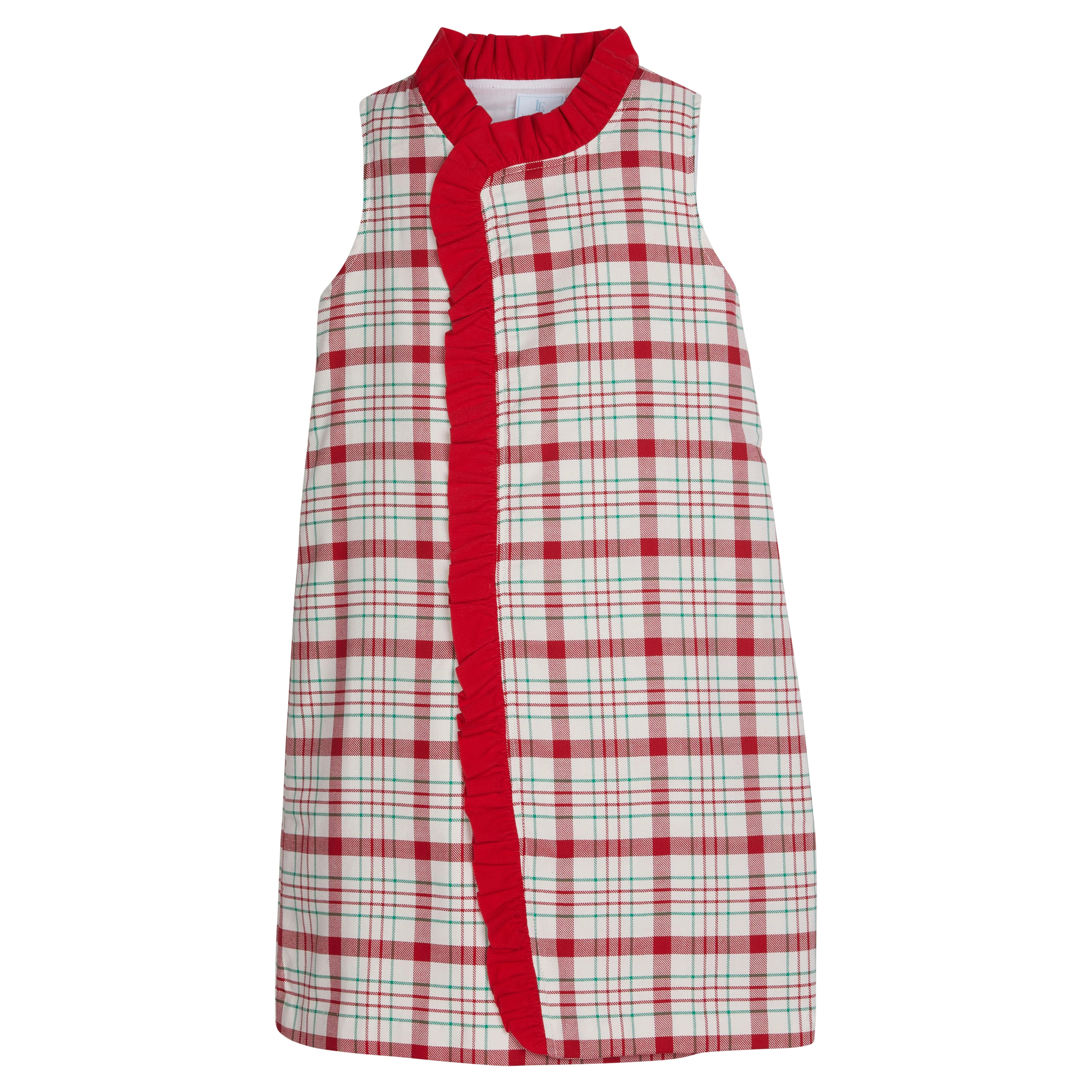 Little English Collins Dress- Holiday Plaid | JoJo Mommy