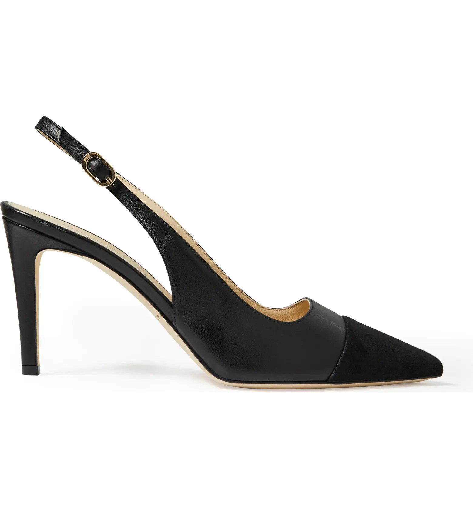 Alina Slingback Pointed Cap Toe Pump (Women) | Nordstrom