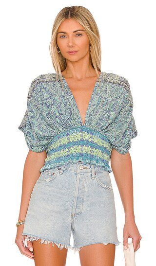 Next Vacation Top in Aqua Combo | Revolve Clothing (Global)