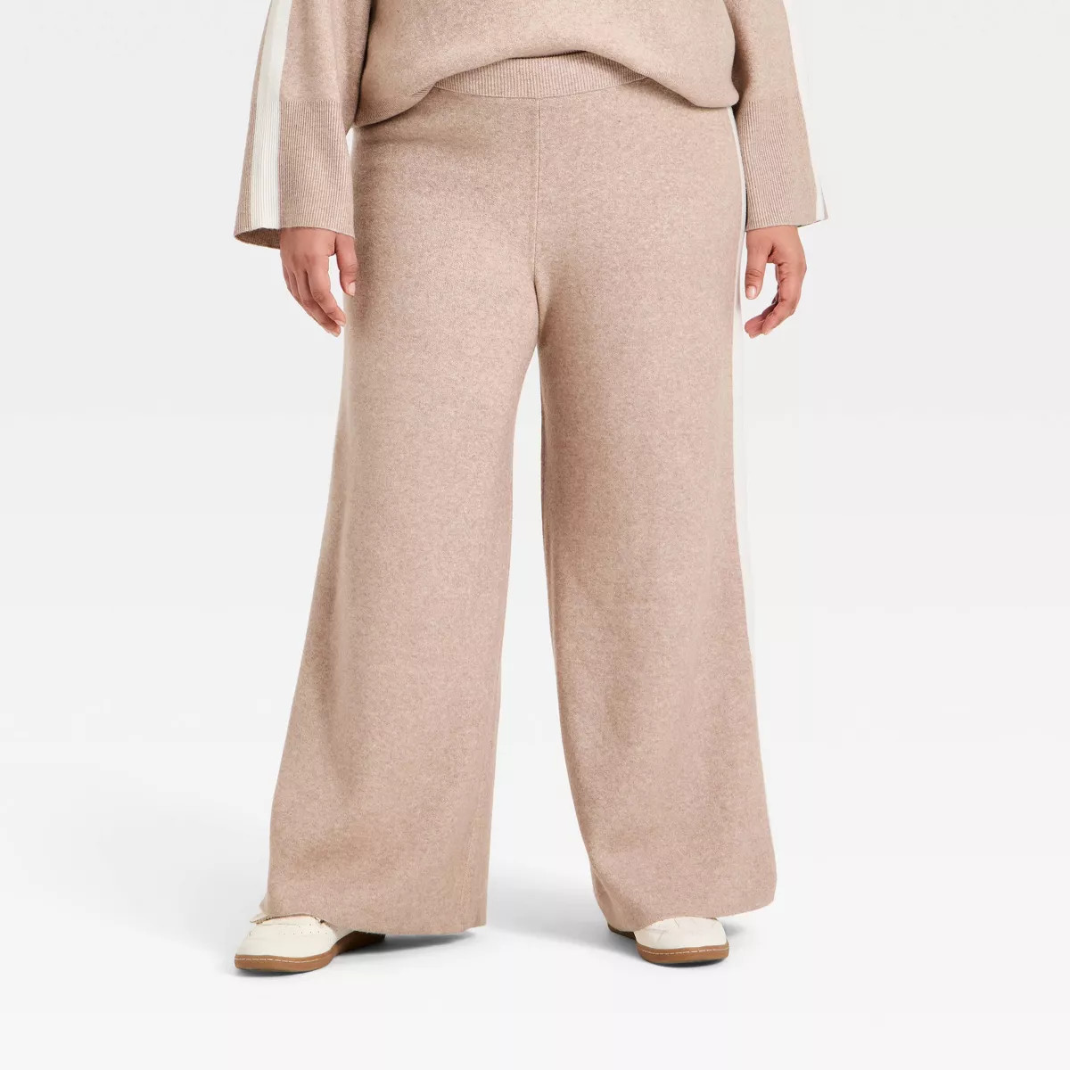 Women's High-Rise Wide Leg Pants - Ava & Viv™ Taupe | Target