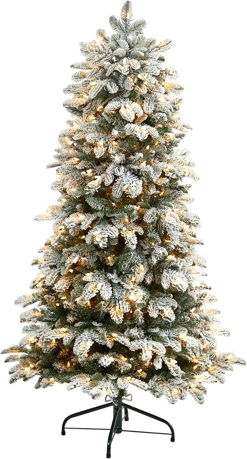 Amazon.com: 5ft. Layered Washington Spruce Artificial Christmas Tree with 200 Clear Lights and 38... | Amazon (US)