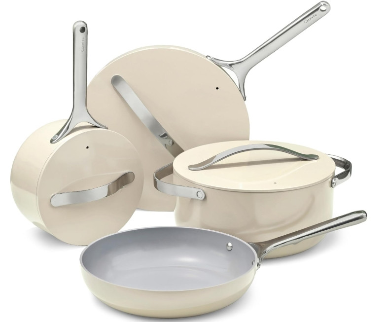 Caraway Non-stick Ceramic Cookware Set (12 Piece) Pots, Pans, Lids and Kitchen Storage - PFAS & PFOA Free - Oven Safe Pan Set & Compatible with All Stovetops - Cream 

 #LTKGiftGuide #LTKHoliday #LTKSaleAlert