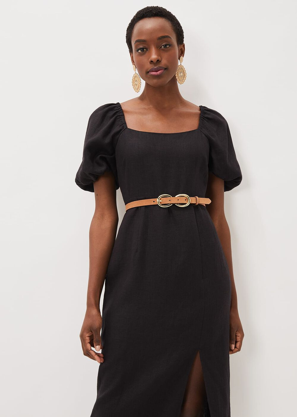 Betsy Double Buckle Suede Belt | Phase Eight UK | | Phase Eight