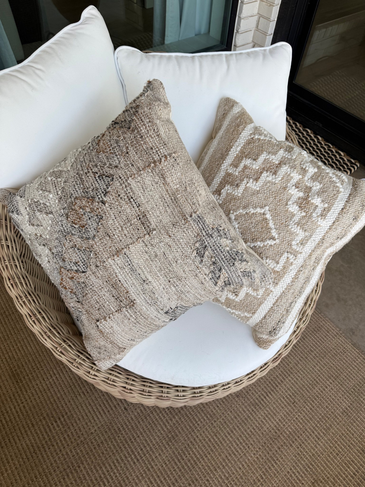 @potterybarn outdoor pillows currently on clearance. The texture is amazing 

#LTKSaleAlert #LTKHome