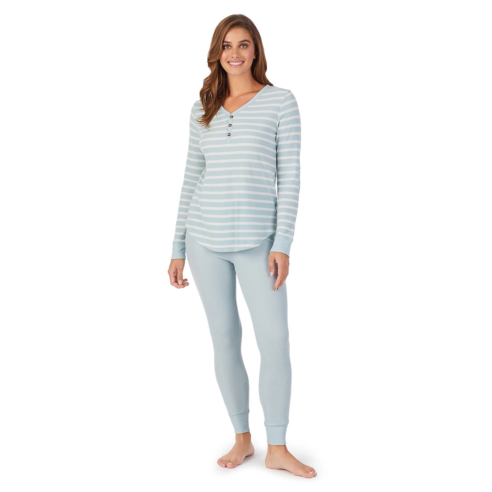 Women's Koolaburra by UGG Thermal Henley Pajama Top & Banded Bottom Pajama Pants | Kohl's