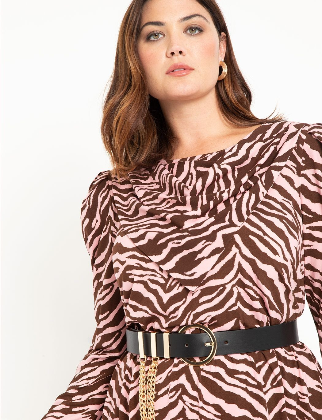 Belt with Draped Chain Detail | Eloquii