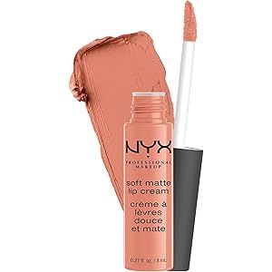 NYX PROFESSIONAL MAKEUP Soft Matte Lip Cream, Lightweight Liquid Lipstick - Cabo (Light Nude With Pi | Amazon (US)