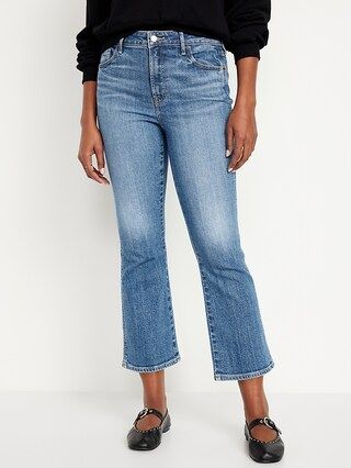 High-Waisted 90s Cropped Flare Jeans | Old Navy (CA)