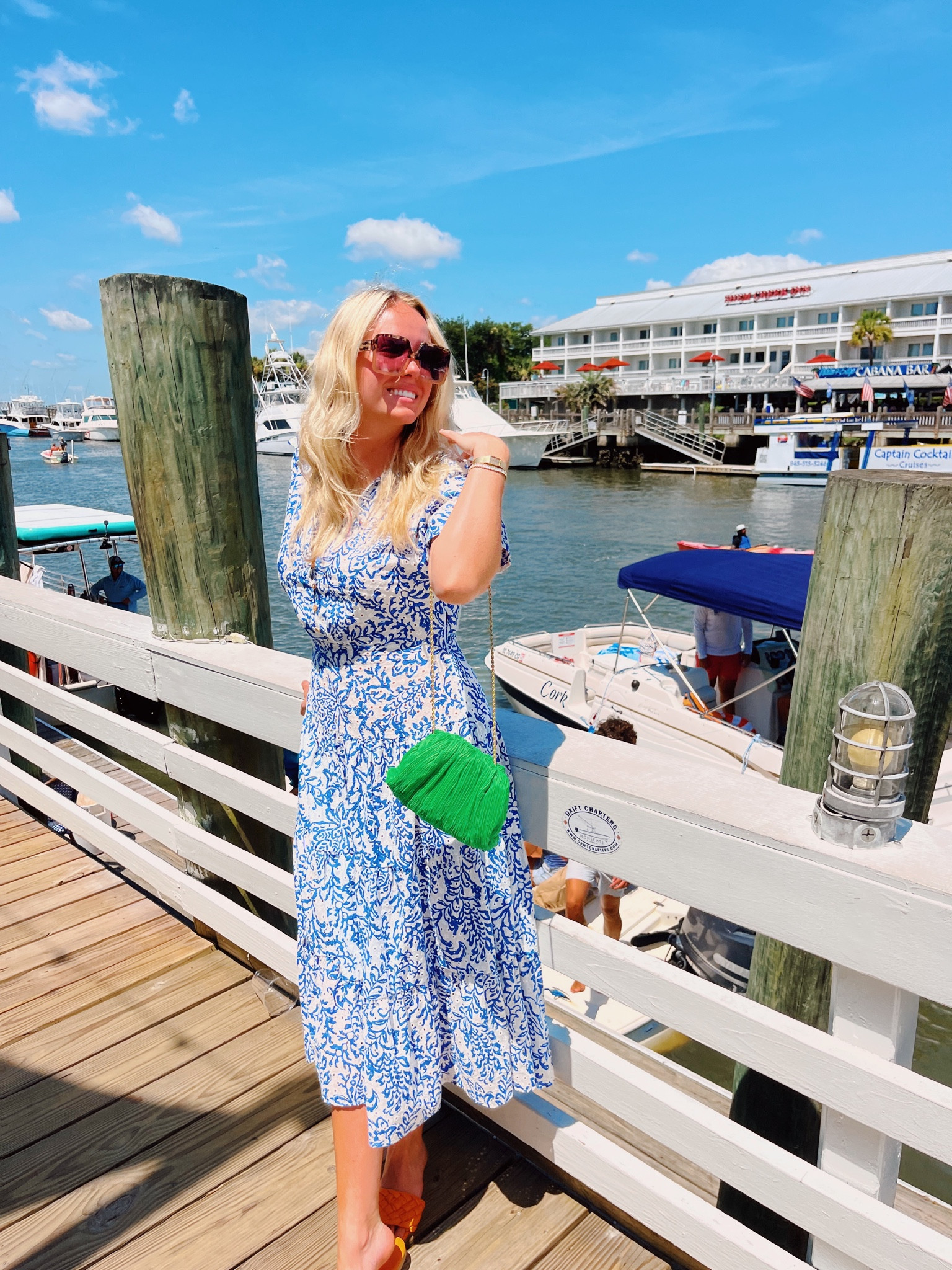The best ZARA dress for any occasion with the most fun accessories: The cutest Loeffler Randall bag to add a pop of color, my favorite shades from Quay that go with any style, and my orange sandals from Target that I literally wear everyday! 

#LTKbeauty #LTKstyletip #LTKSeasonal