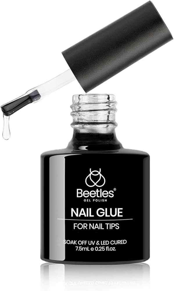 Beetles 5 in 1 Nail Glue Gel for Nail Tips and Clear Acrylic Nails Long Lasting, Curing Needed UV... | Amazon (US)