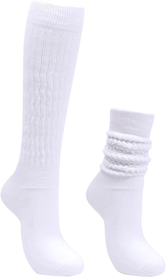Intgoodluckycc Slouch Socks for Women, Womens Chunky Stacked Scrunch Socks | Amazon (US)