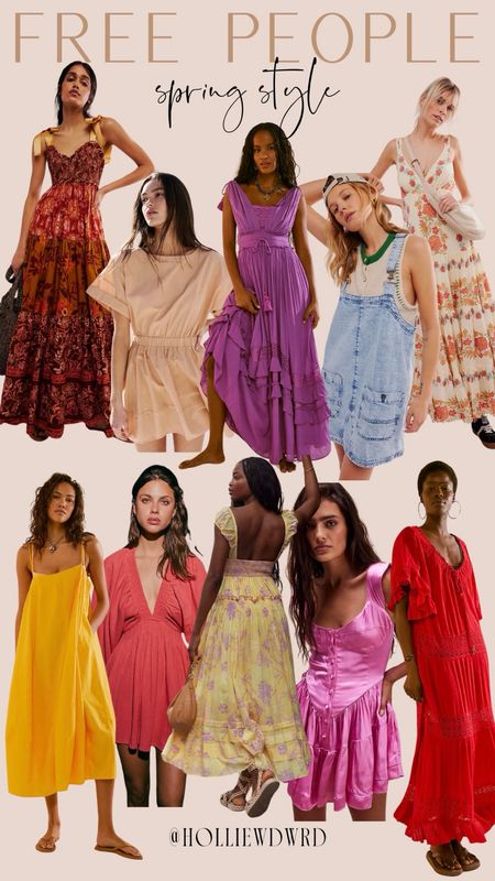 Spring dresses from Free People 

#LTKstyletip