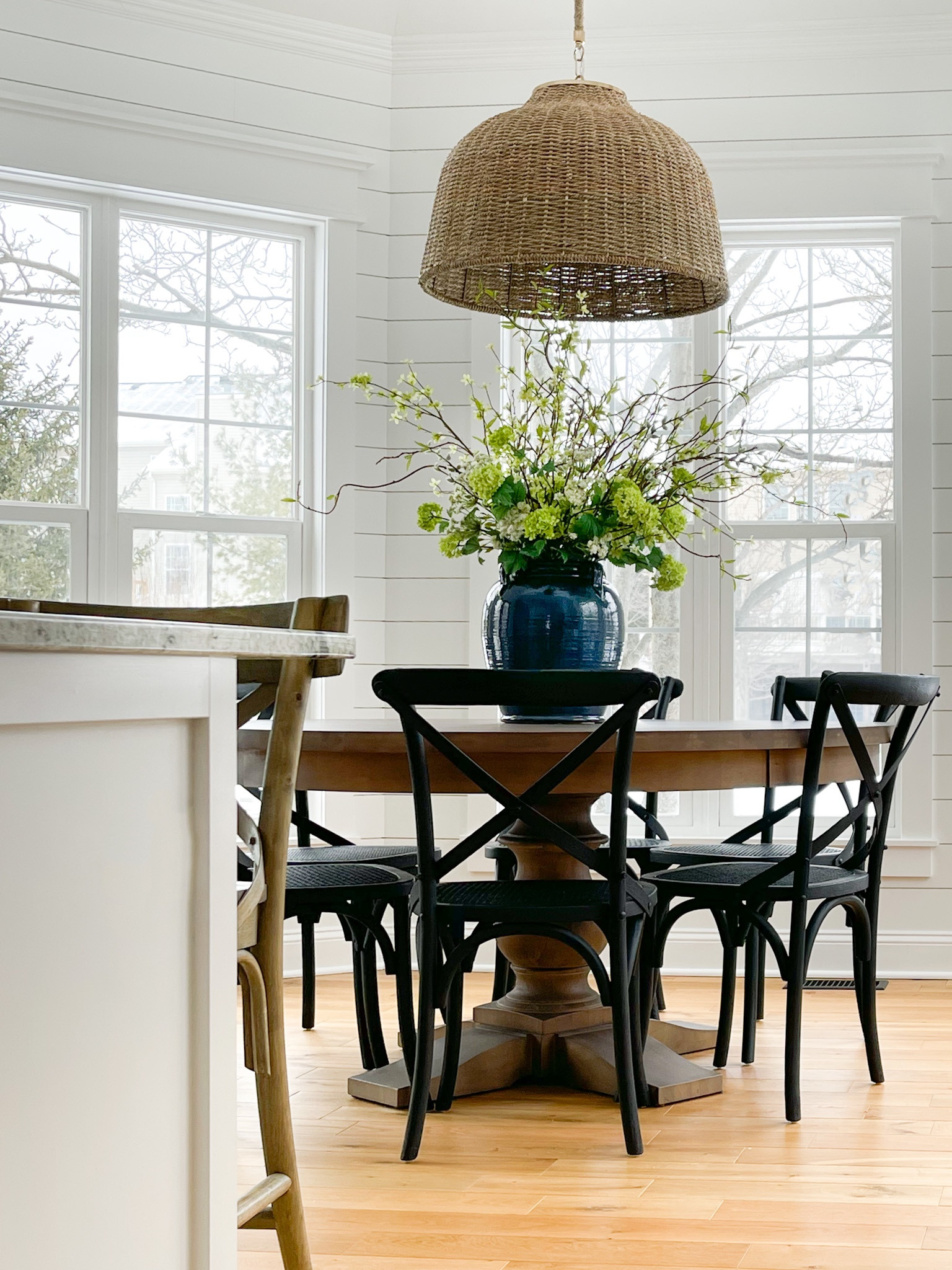 Kitchen, dining room, dining nook, kitchen nook, neutral home, home decor, kitchen table, round table, rattan chandelier, Studio McGee, Target, floral, faux florals, interior design

#LTKhome #LTKSeasonal #LTKSale