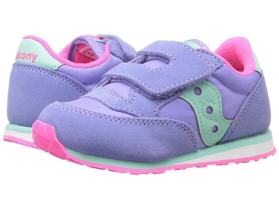 Saucony Kids Originals Jazz Hook Loop Sneaker (Toddler/Little Kid) Kids Shoes Periwinkle: 4.5 Toddler M, Suede/Textile | Zappos.com