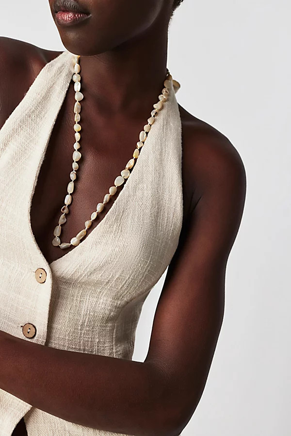 Kalua Shell Necklace by Free People, Ivory, One Size | Free People (Global - UK&FR Excluded)