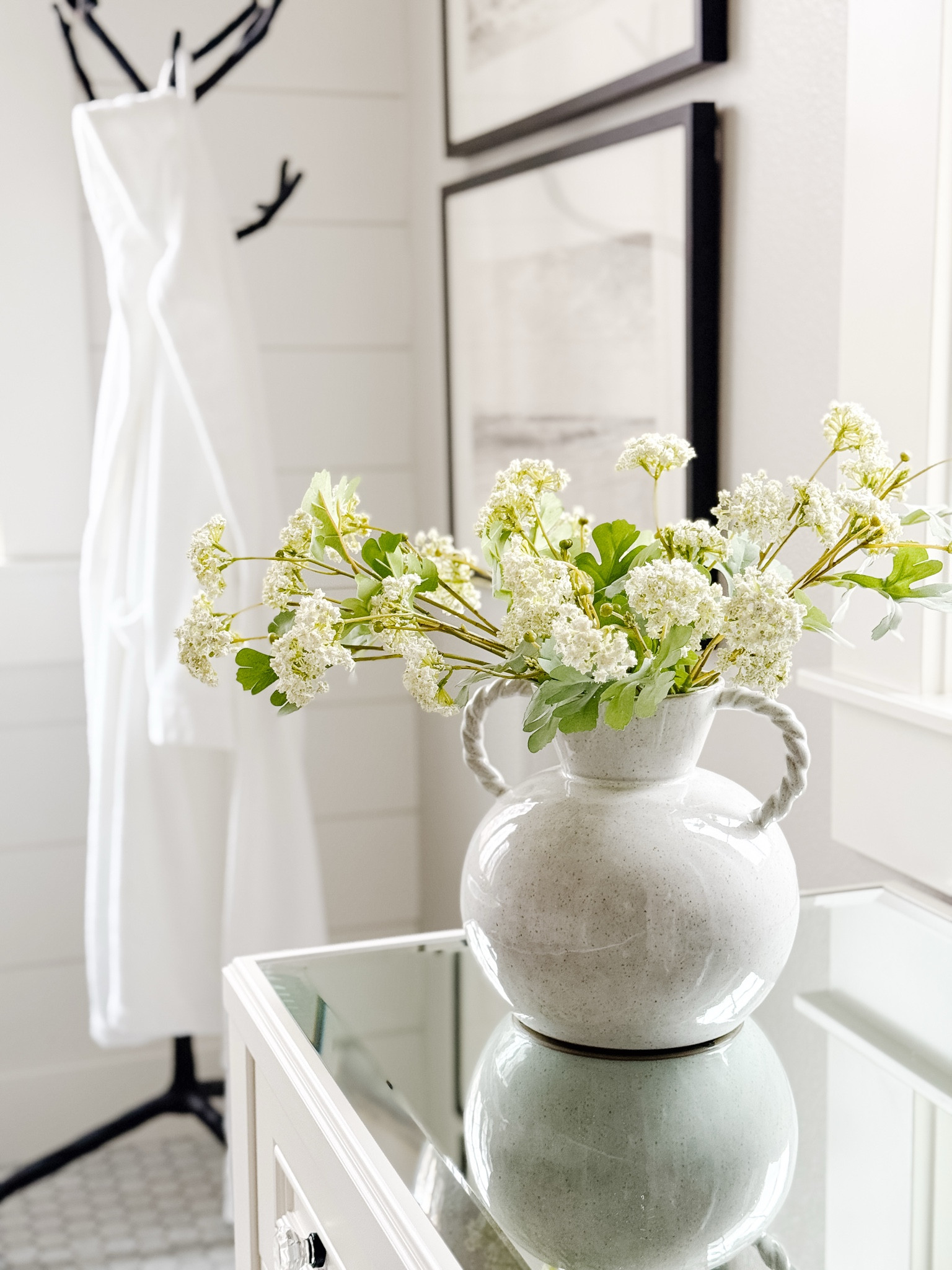 The prettiest year round vase!  I love the vintage feel of this vase and the color is the perfect neutral.  I paired it with some of my favorite spring stems that are under $5.  I recommend 5-7 stems for this vase.

#LTKSeasonal #LTKFindsUnder50 #LTKHome