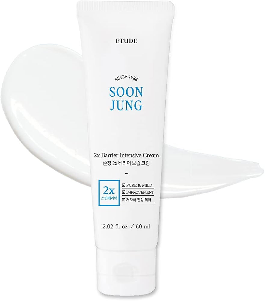 ETUDE SoonJung 2x Barrier Intensive Cream 60ml (21AD) | Hypoallergenic Shea Butter Hydrating Faci... | Amazon (US)