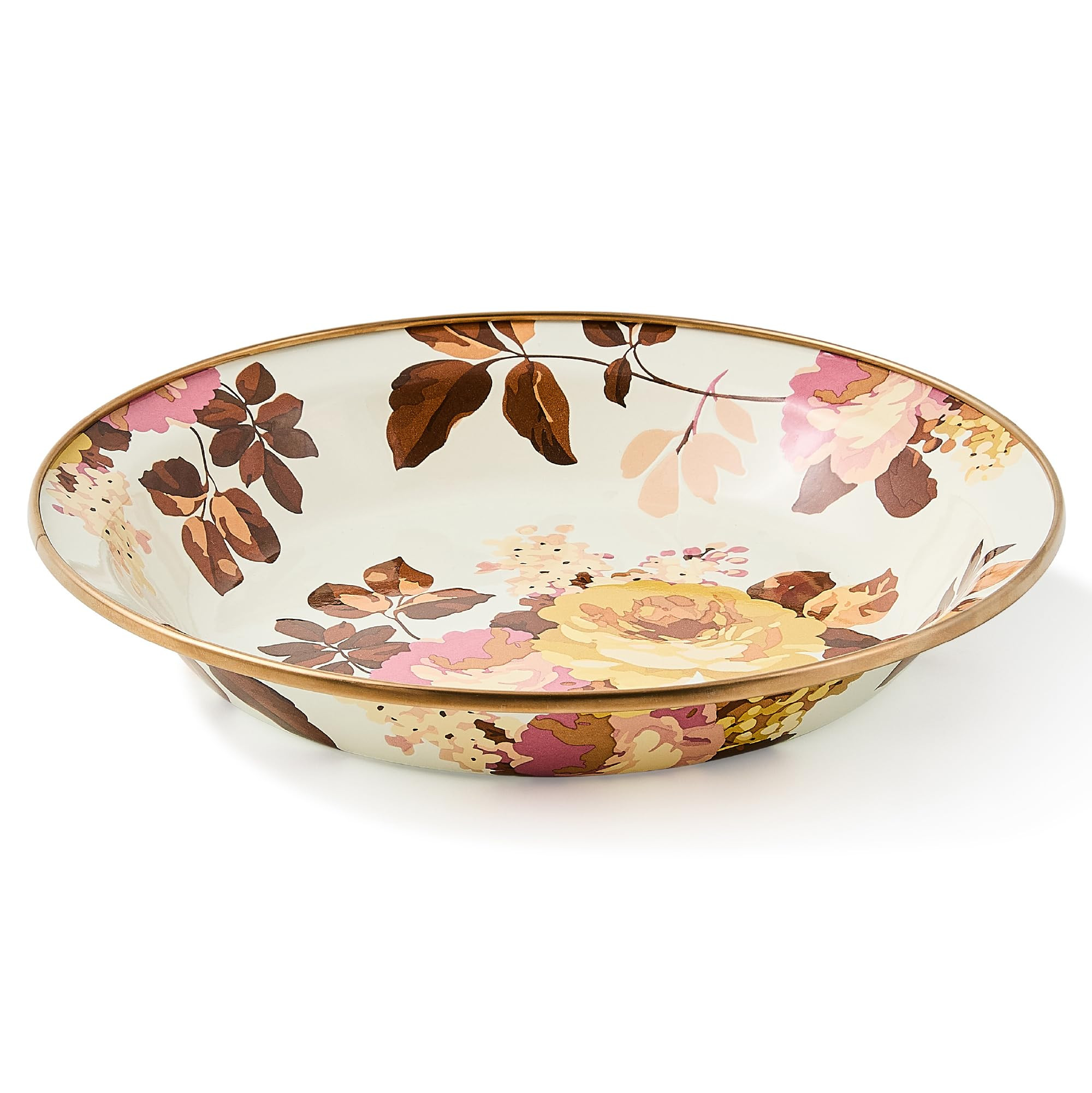 MACKENZIE-CHILDS Pie Plate, Pie Pan for Baking and Serving, Wild Rose White | Amazon (US)