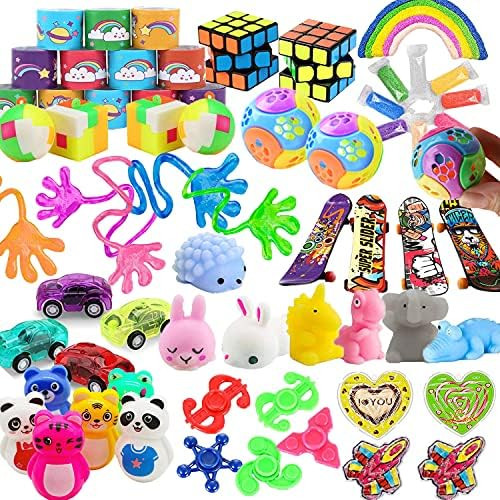 52 Pcs Party Favors for Kids 4-8, Birthday Gift Toys, Stocking Stuffers, Treasure Box Toys, Carnival | Amazon (US)