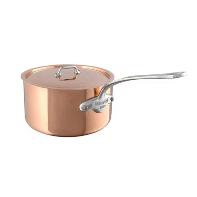 Mauviel M'3 S Copper Sauce Pan With Lid, Cast Stainless Steel Handle, 1.8-Qt | Wayfair North America