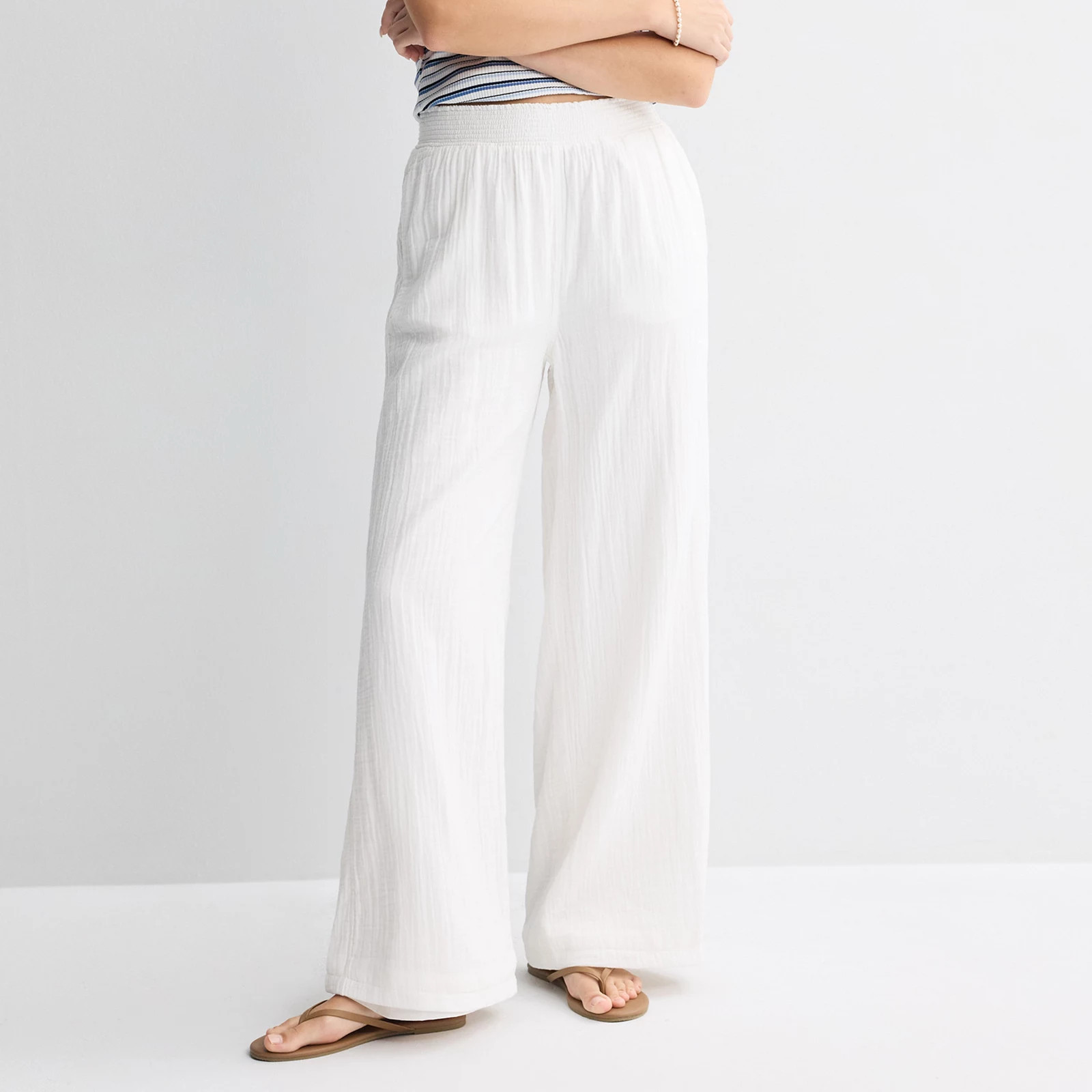 Juniors' SO® High Rise Double Gauze Pants | Kohl's